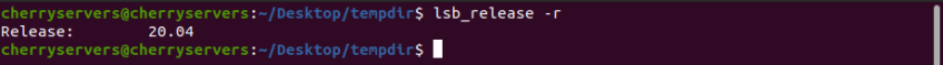 how to find ubuntu version with lsb_release