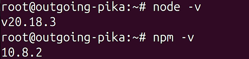 node 和 npm 版本
