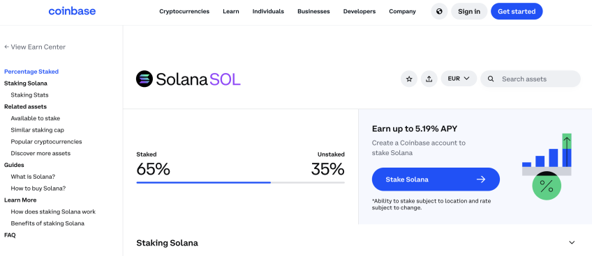 Coinbase 网站截图