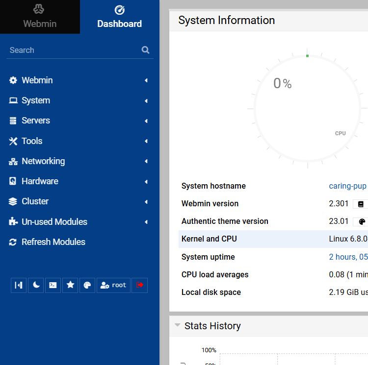 webmin-left-sidebar-navigation-menu