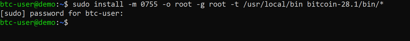 Install Bitcoin Core
