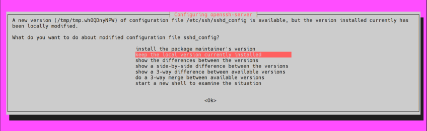 OpenSSH configuration