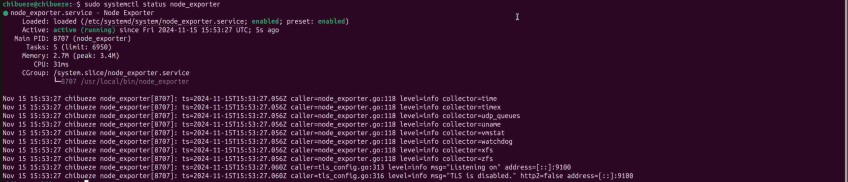 Check Node exporter status
