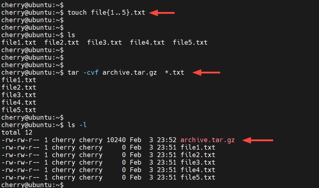 compress-files-into-a-tar-archive
