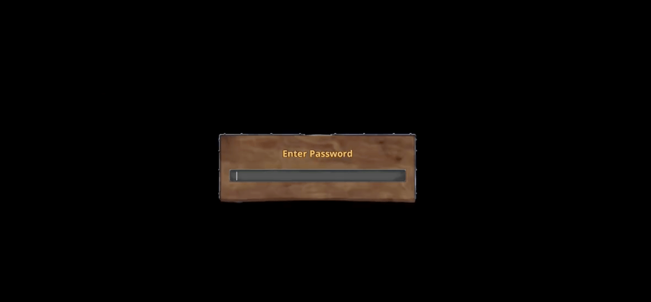 enter server password screen