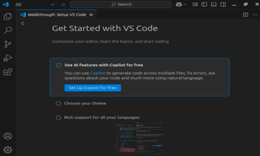 Get started with VS Code