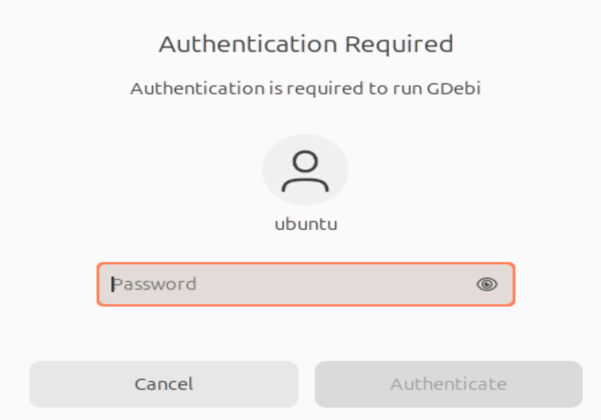 Authentication required