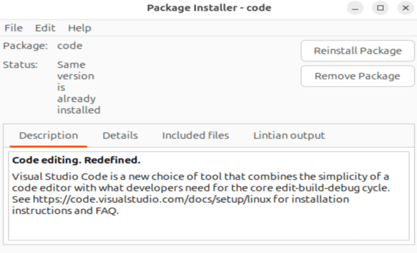 Code installation complete