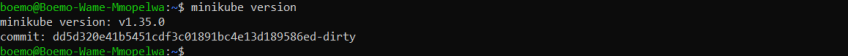 Minikube version