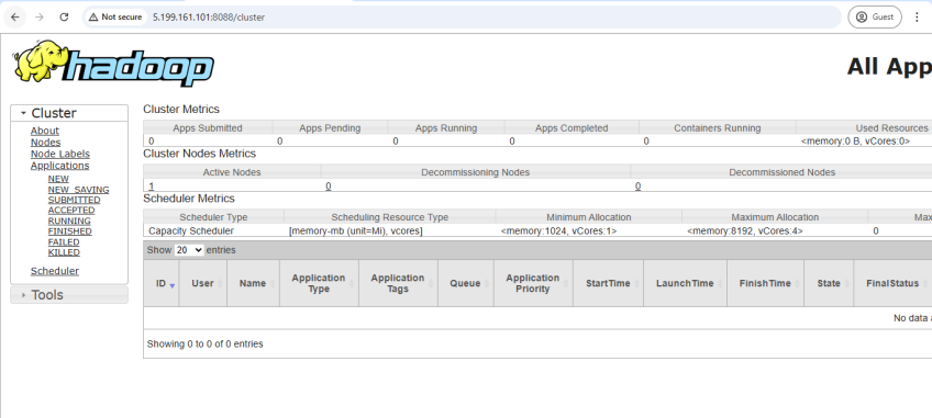 Reseource Manager UI