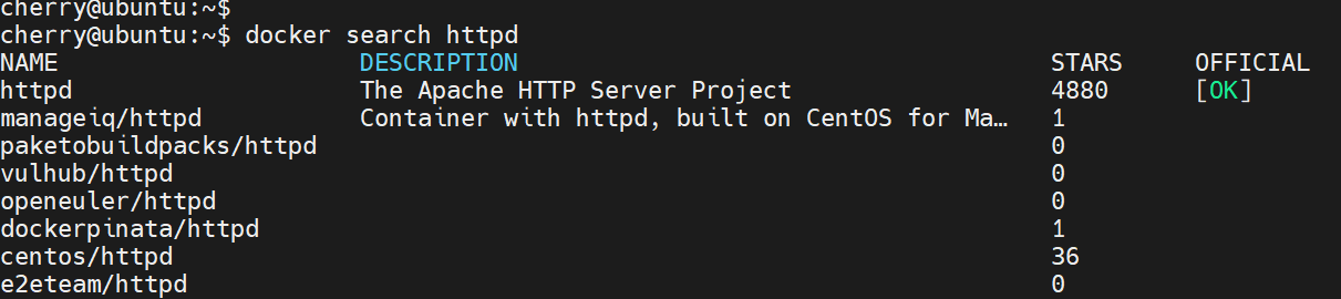 docker-search-image-command