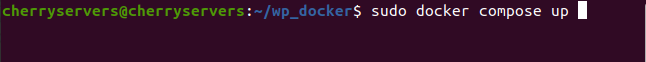 how to start docker compose