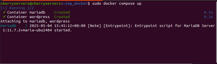 how to start services in docker compose