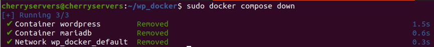 how to stop services in docker compose