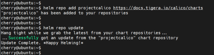 add-projectcalico-helm-repository