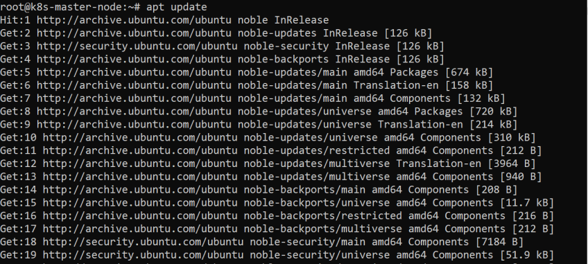 Update system package list