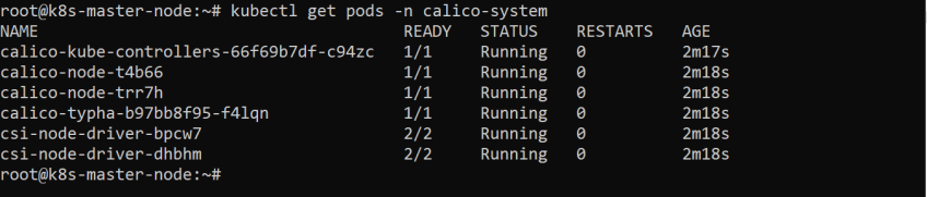 Confirm Calico installation