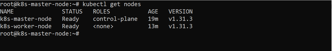 Check the status of the nodes