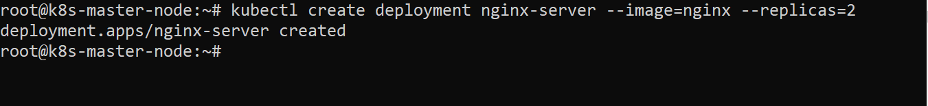 Create a Nginx server deployment