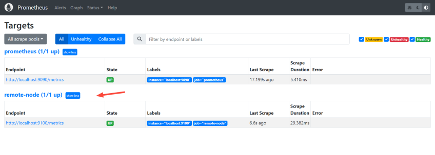 prometheus-node-exporter-up
