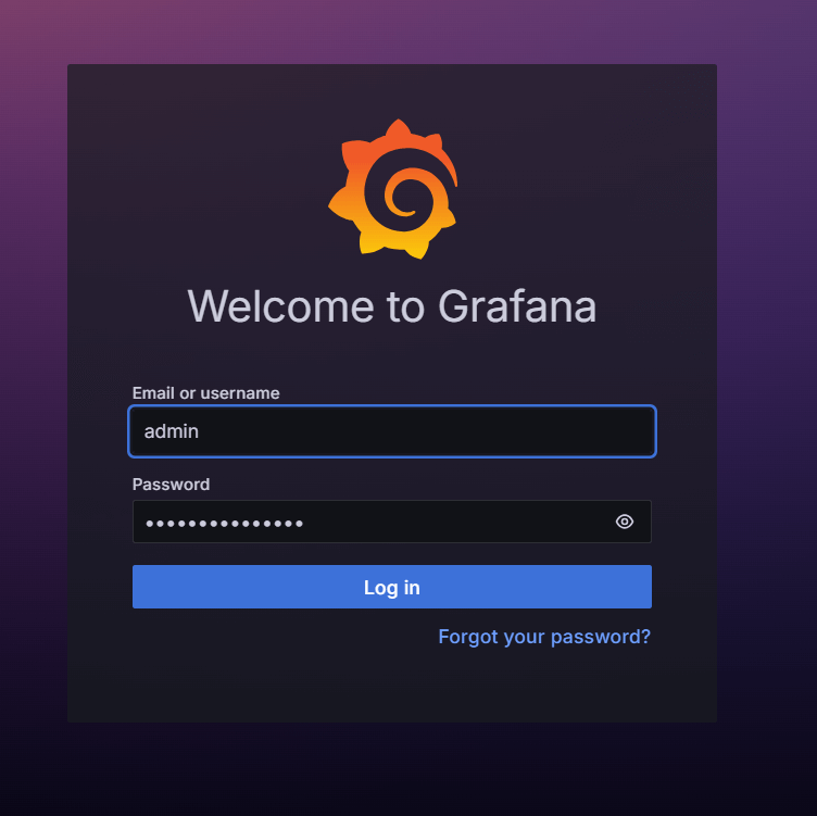 grafana-login-web-interface