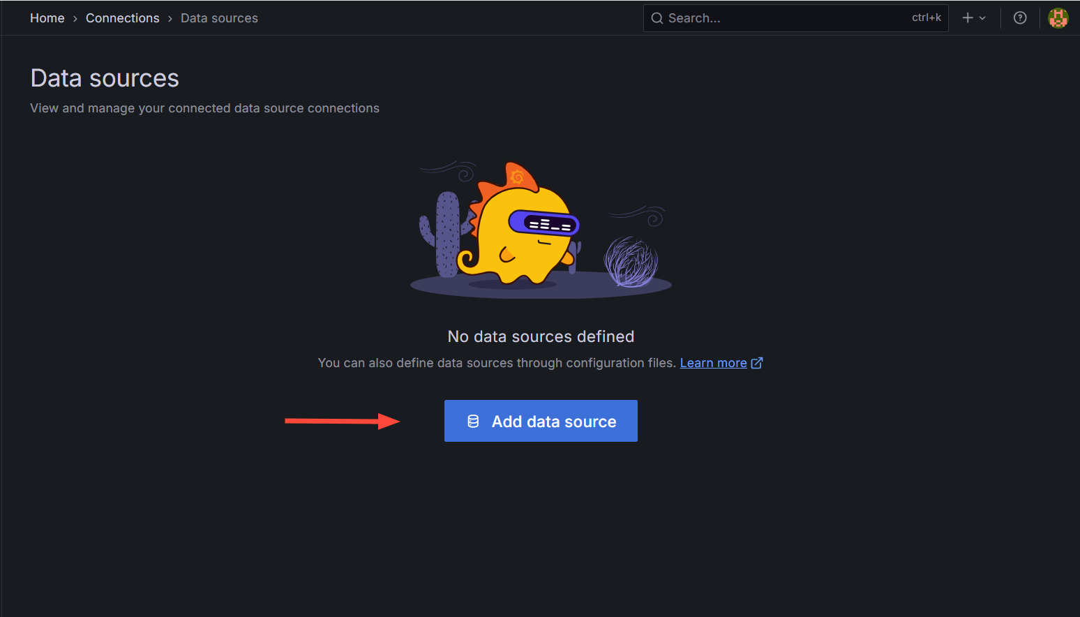 select-data-sources-option-grafana-web-interface