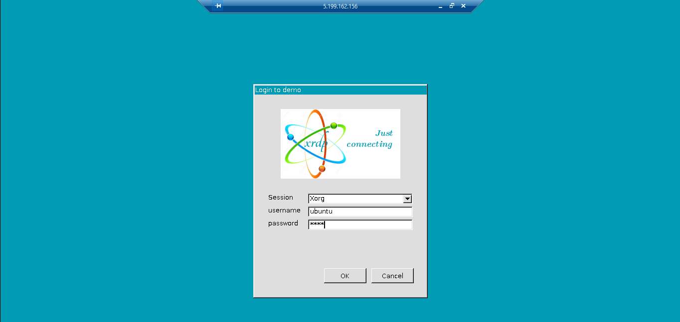 Enter user credentials