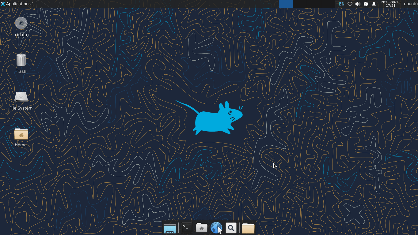 Desktop environment displayed