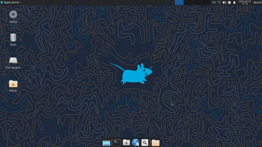 Desktop environment displayed