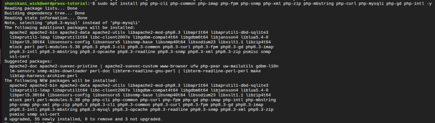 install php and extensions