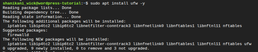 install ufw