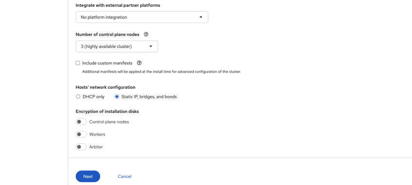 Cluster nodes and networking