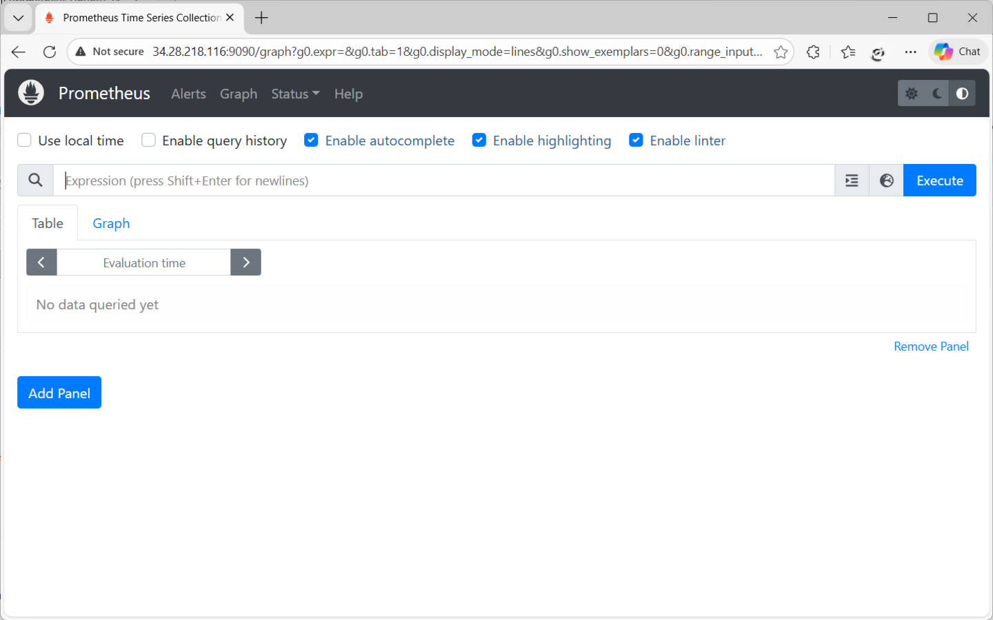 prometheus-web-interface