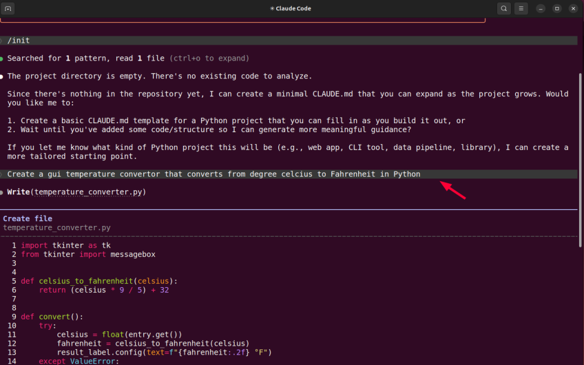 claude-code-create-a-sample-application
