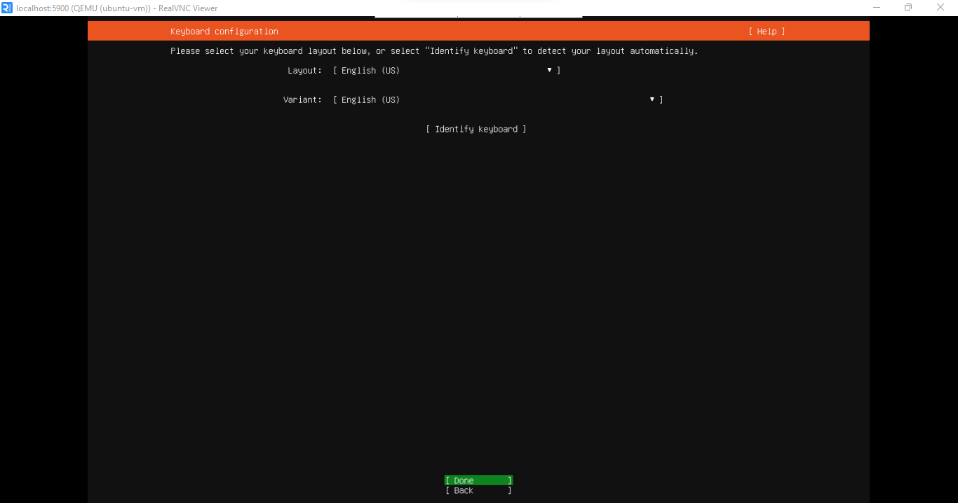 select keyboard layout