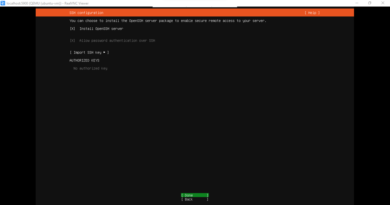 ssh configuration