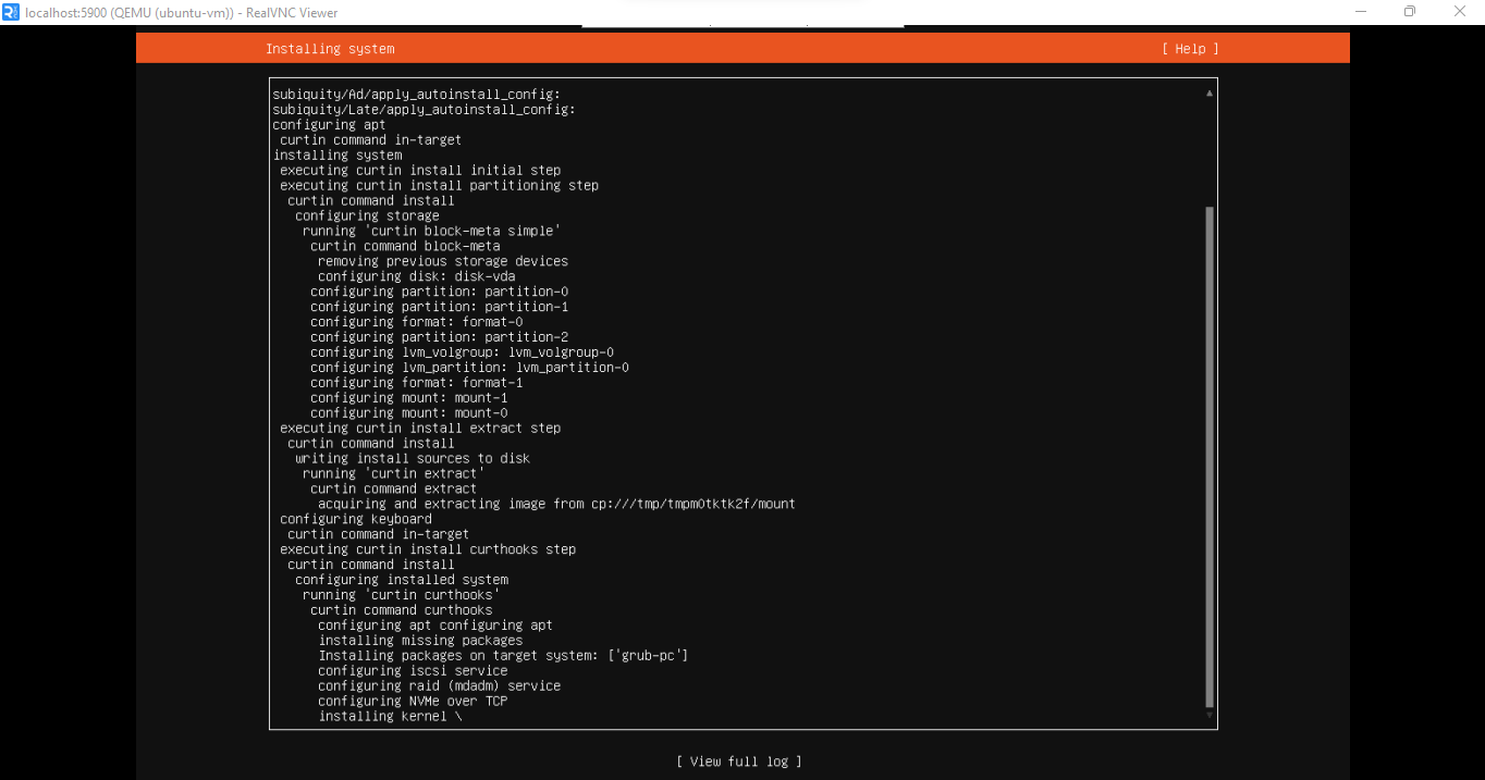 installing system