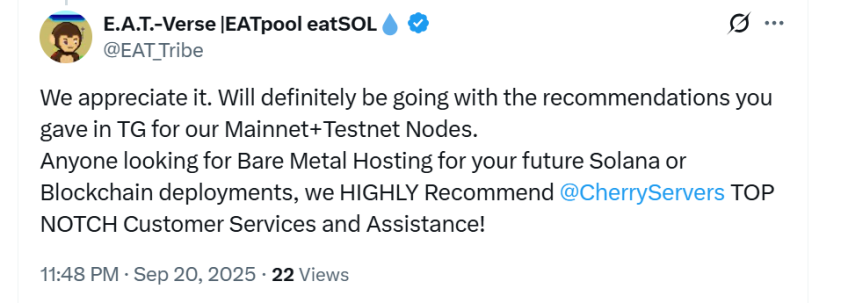 Cherry Servers support team response times 2