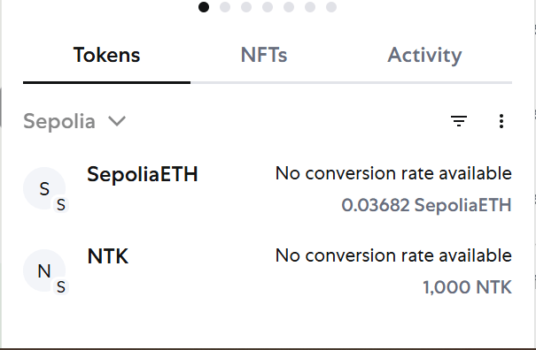 screenshot of Adding the Token to Metamask
