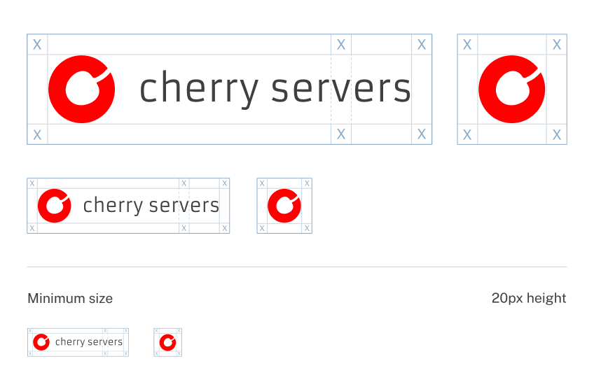 Cherry Servers Logo safe space